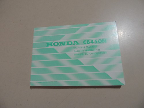 Honda 450 fahrerhandbuch - 450,